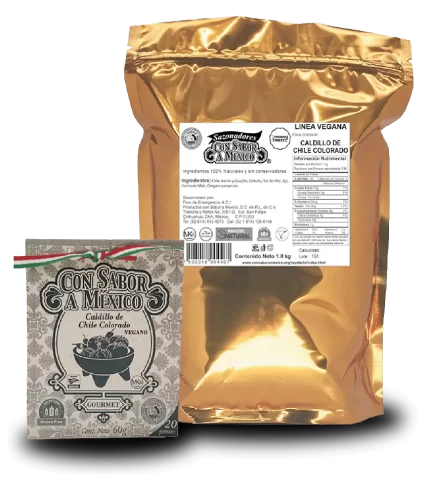 Caldillo de Chile Colorado - Vegano